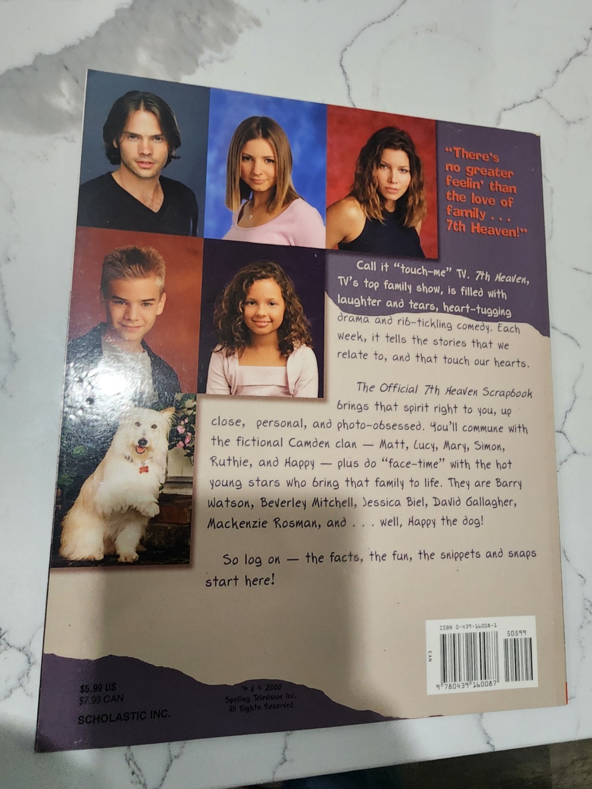 Scholastic Inc. The Official 7th Heaven Scrapbook, Brenda Hampton, 2000