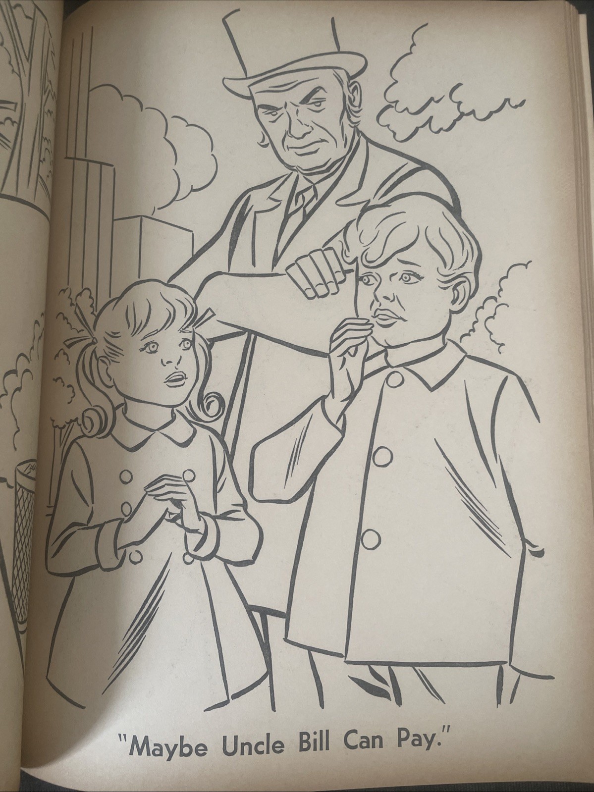 Vintage Whitman Family Affair Coloring Book 1968 18 Colored In Yellowed Pages
