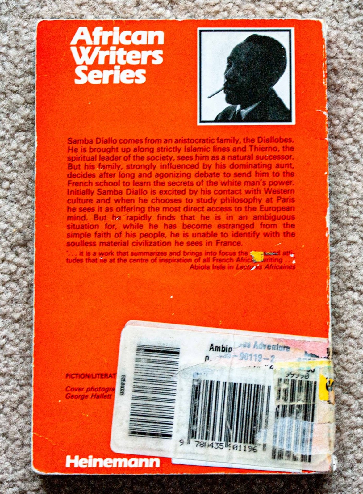 Ambiguous Adventure by Cheikh Hamidou Kane (1972) – Paperback, 178 pages