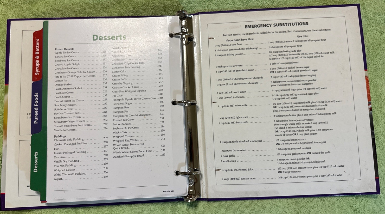 2004 Vita-Mix Whole Food Recipes For Better Living – Ring Bound Book 260 pages