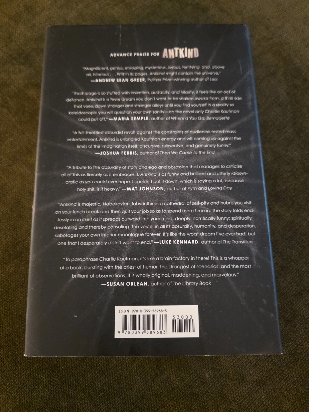 Antkind by Charlie Kaufman (2020, Hardcover) SIGNED First Edition Random House