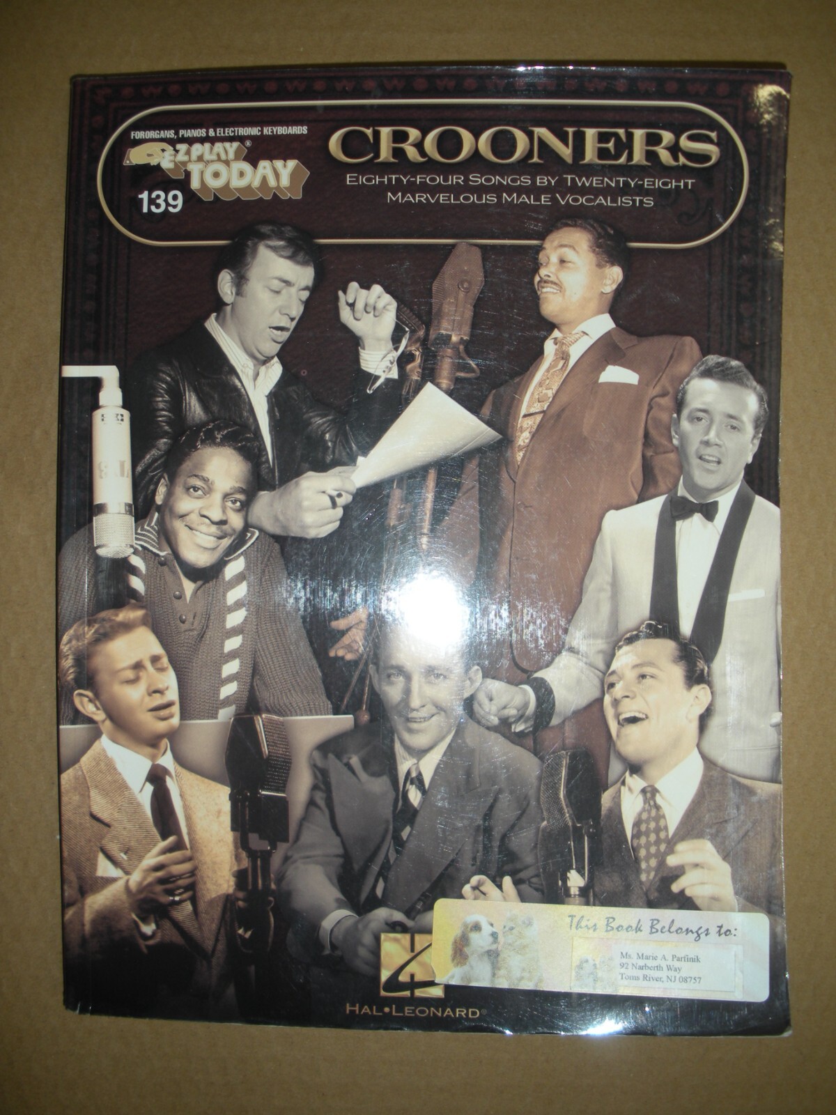 EZ PLAY Songbook #139 CROONERS … 84 songs by 28 marvelous male vocalists