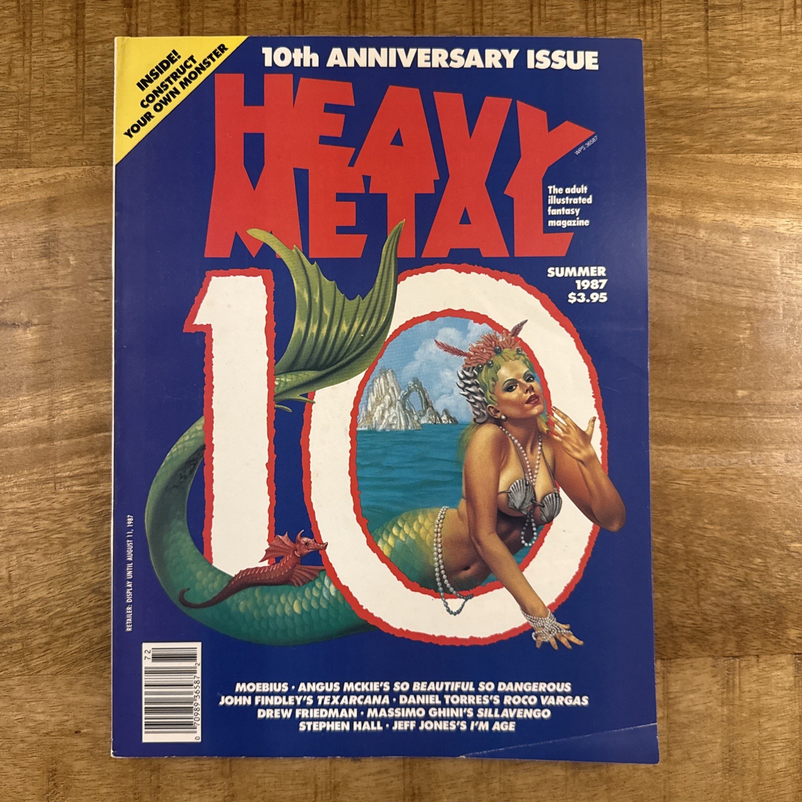 Heavy Metal Magazine (Summer 1987) – 10th Anniversary Issue – FN- 5.5