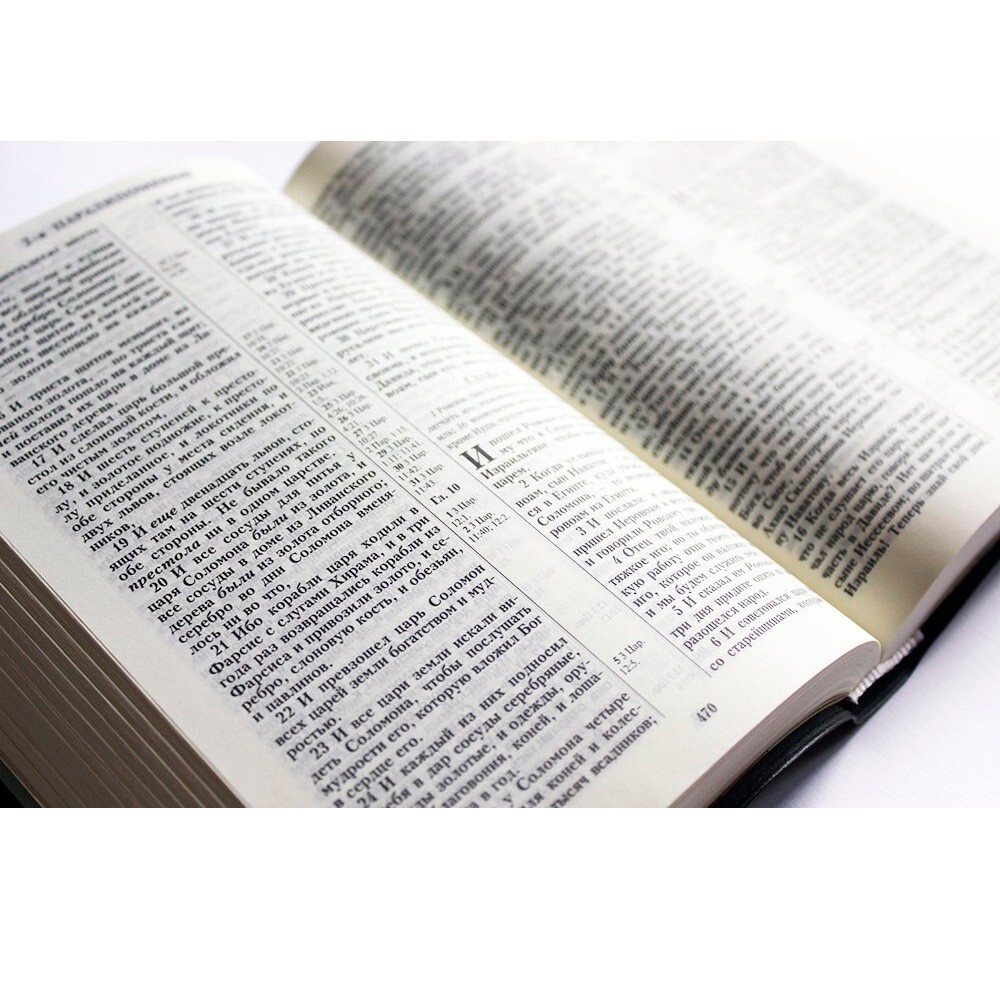 Bible in Russian Библия синодальный перевод 13.5х18.5 см