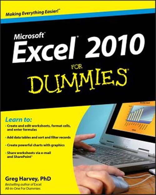 Excel 2010 for Dummies, Paperback by Harvey, Greg, Like New Used, Free shippi…
