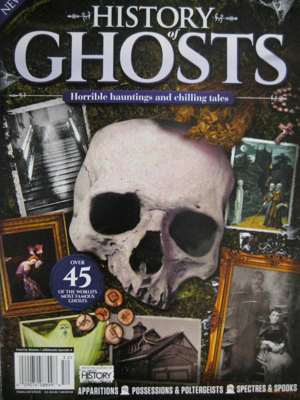HISTORY OF GHOSTS 2025 ALL ABOUT HISTORY 98 PAGES HAUNTINGS AND TALES NEW!!