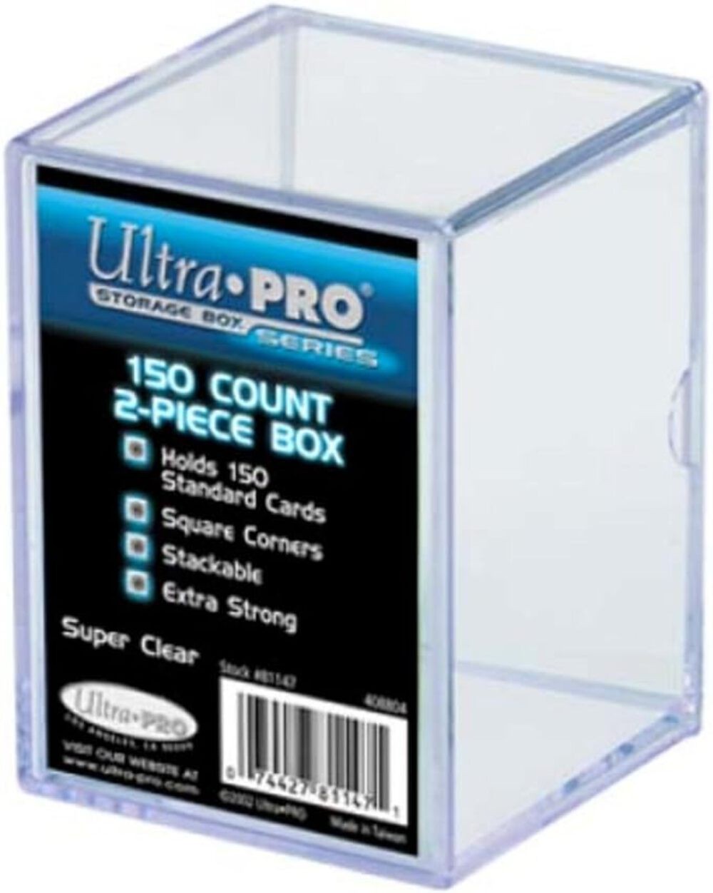 Ultra Pro – 2 Pieces Plastic Box- 150 Count