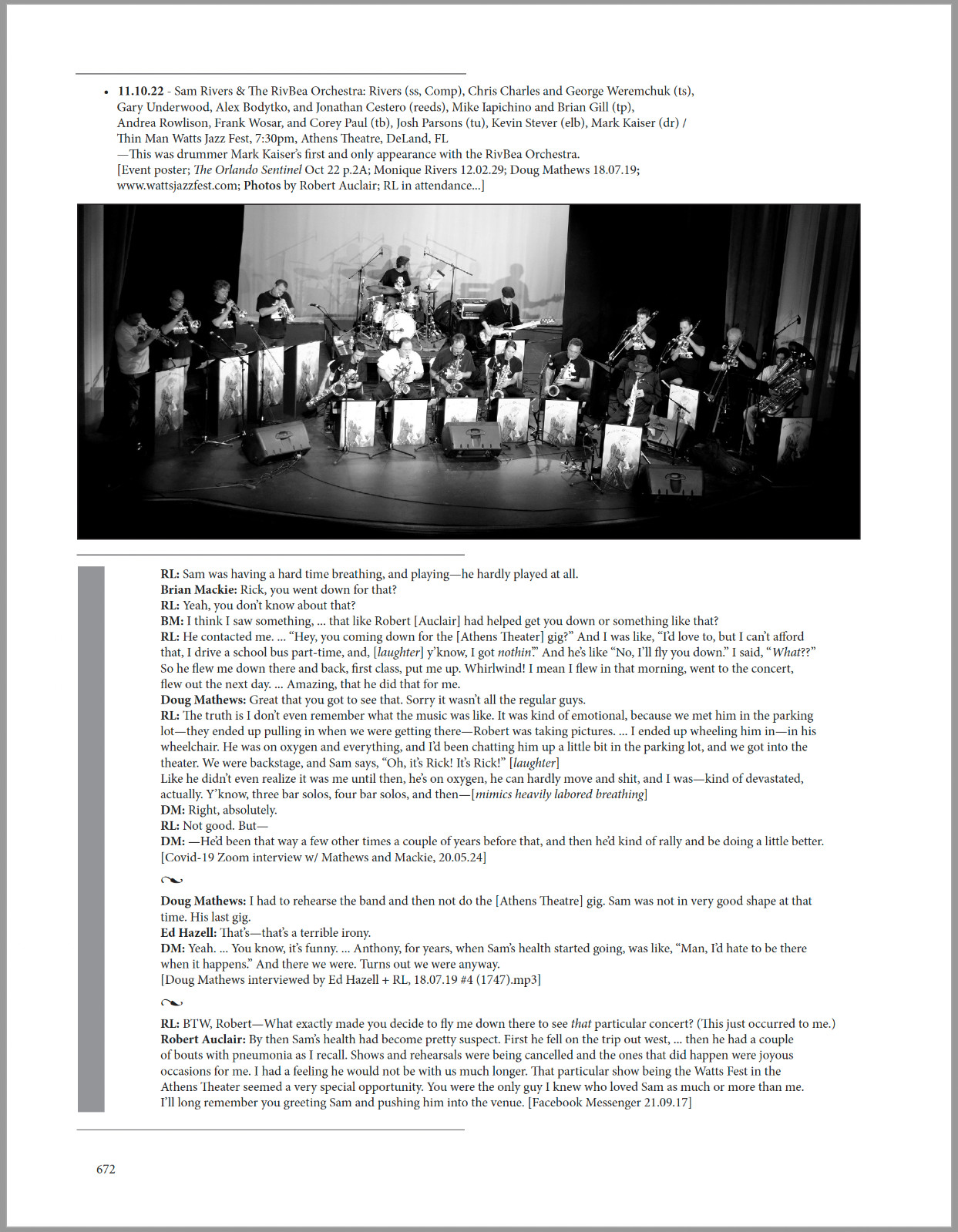 Sam Rivers Sessionography / 768pp., 500+ illustrations / “Astonishing” —NYTimes