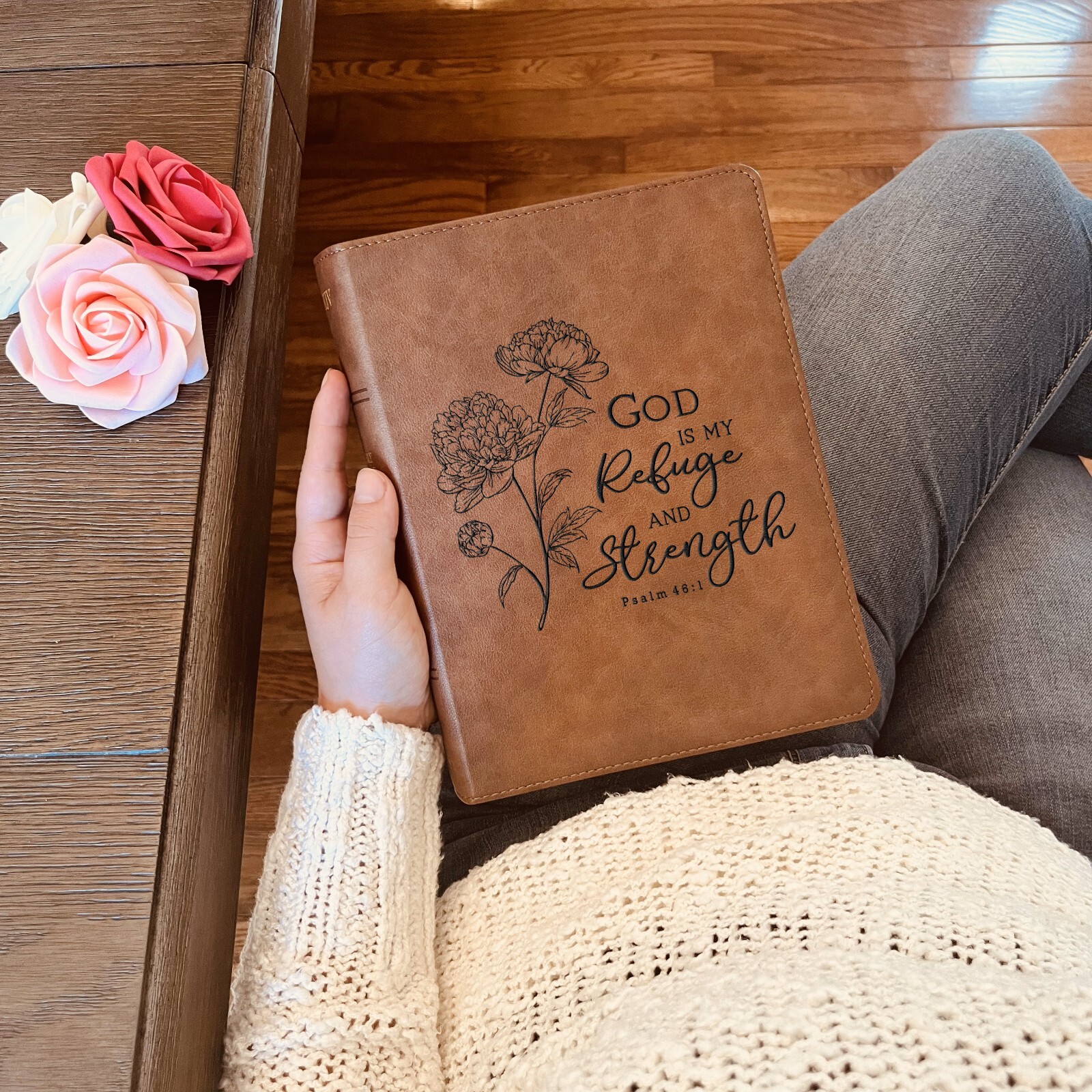 Personalized KJV Bible | Wide-Margin Bible | Custom Engraved Large Print Bible |