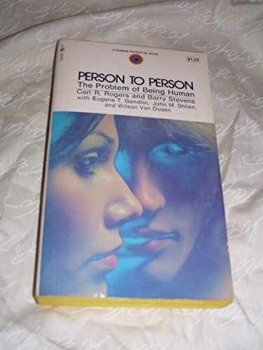 Person to Person: The Problem of – Paperback, by Carl Rogers; Barry – Acceptable