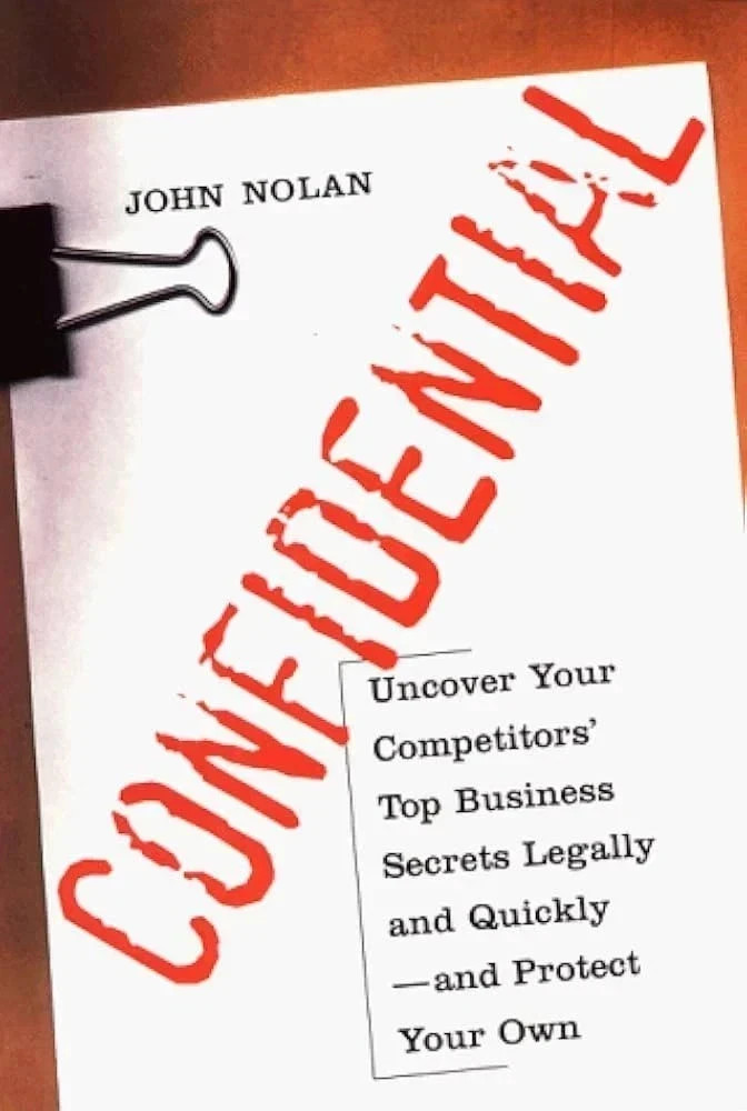 CONFIDENTIAL WRITTEN BY JOHN NOLAN PAPERBACK