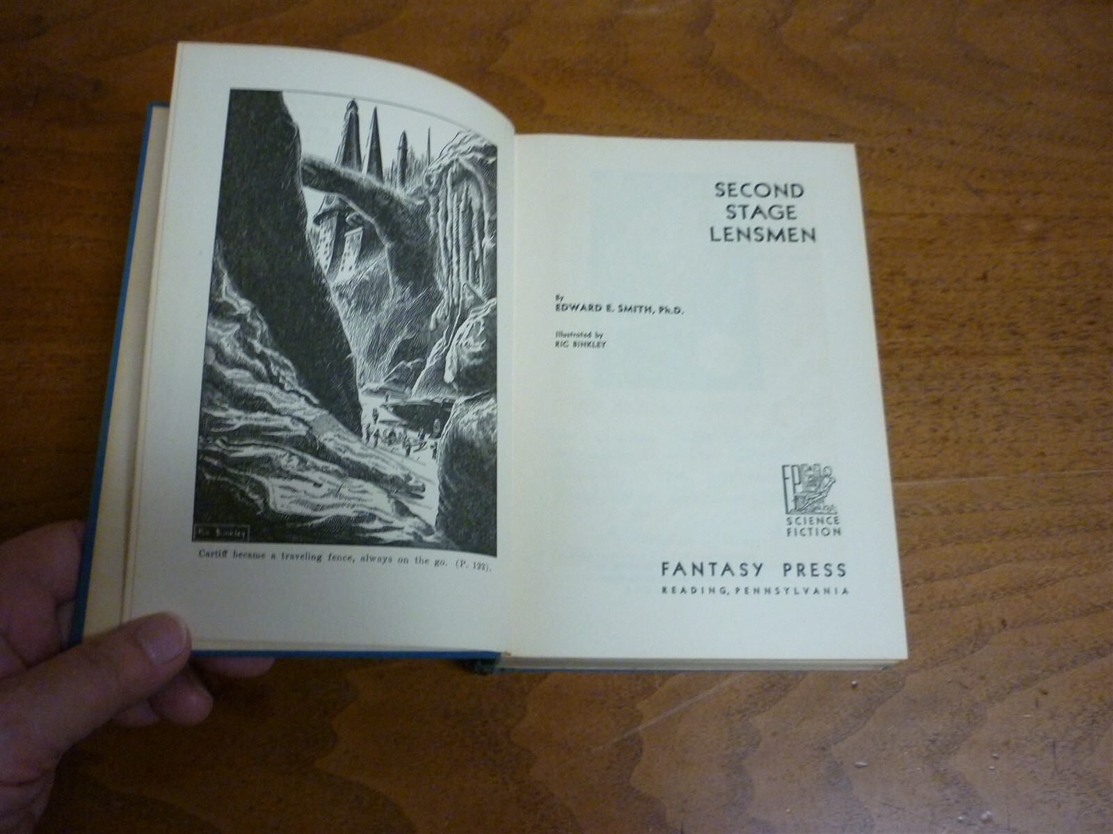 Edward E Smith. Second Stage Lensmen. #139/500. Inscribed by Smith. Good,poor dj