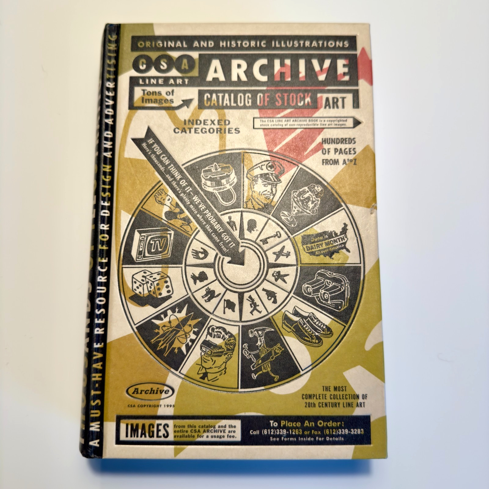 CSA Archive Line Art Catalog of Stock Art – First Edition – 1995 – Excellent Con
