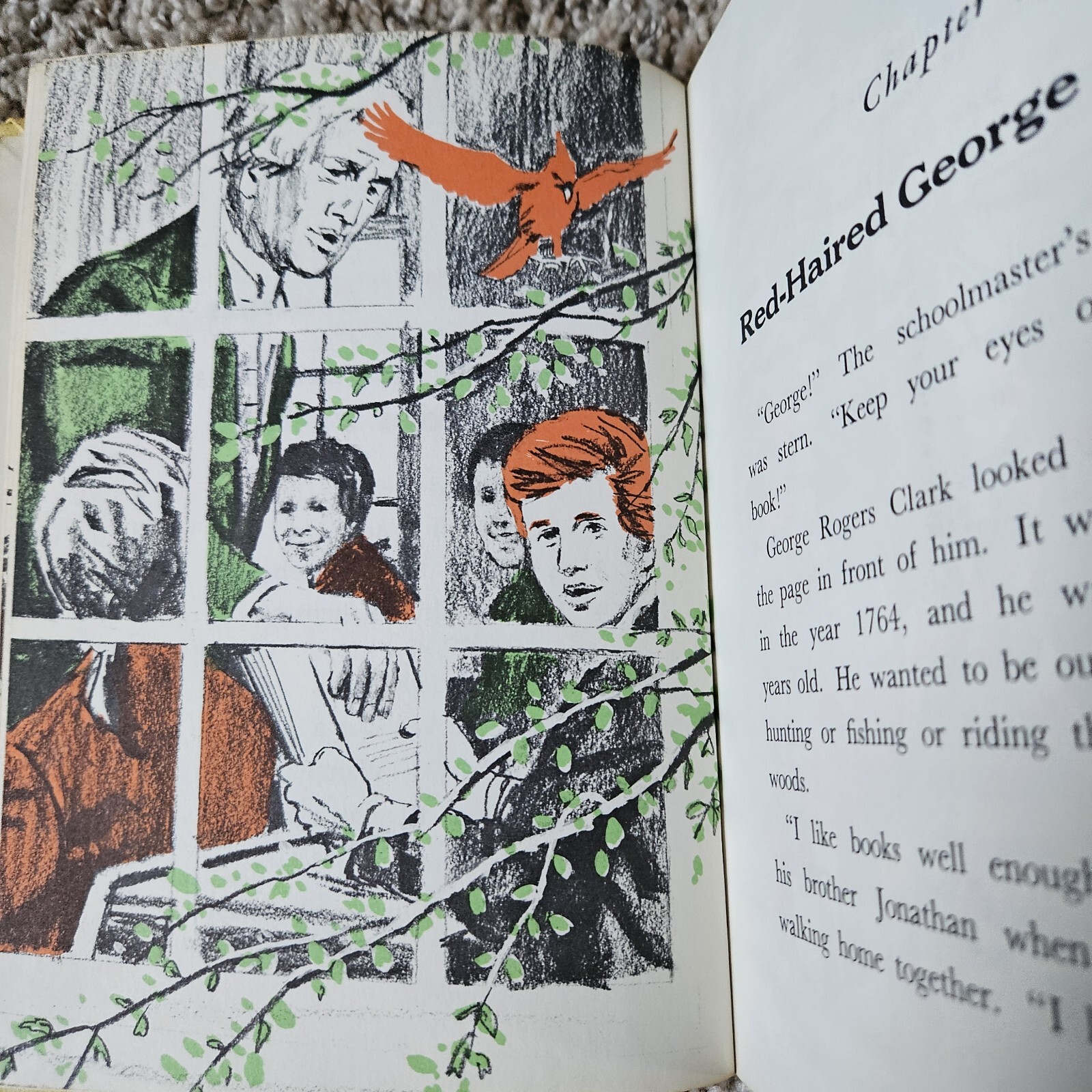 George Rogers Clark By Adele deLeeuw 1967 Hardcover Book Ex Lib