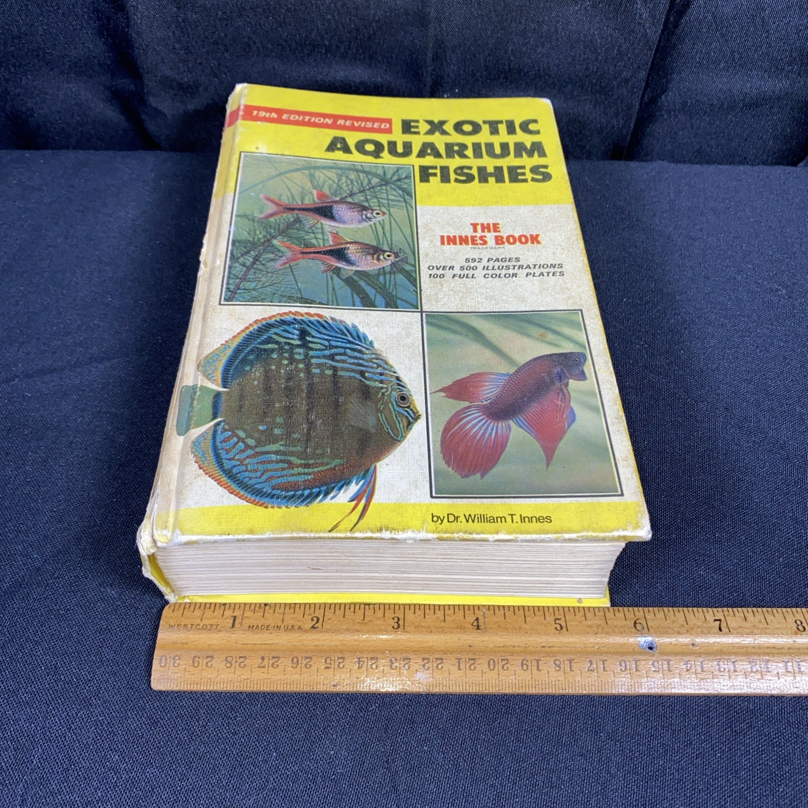 Exotic Aquarium Fishes, William Innes,Hard Cover,592 p, 500+ Illus, 19th Ed 1966