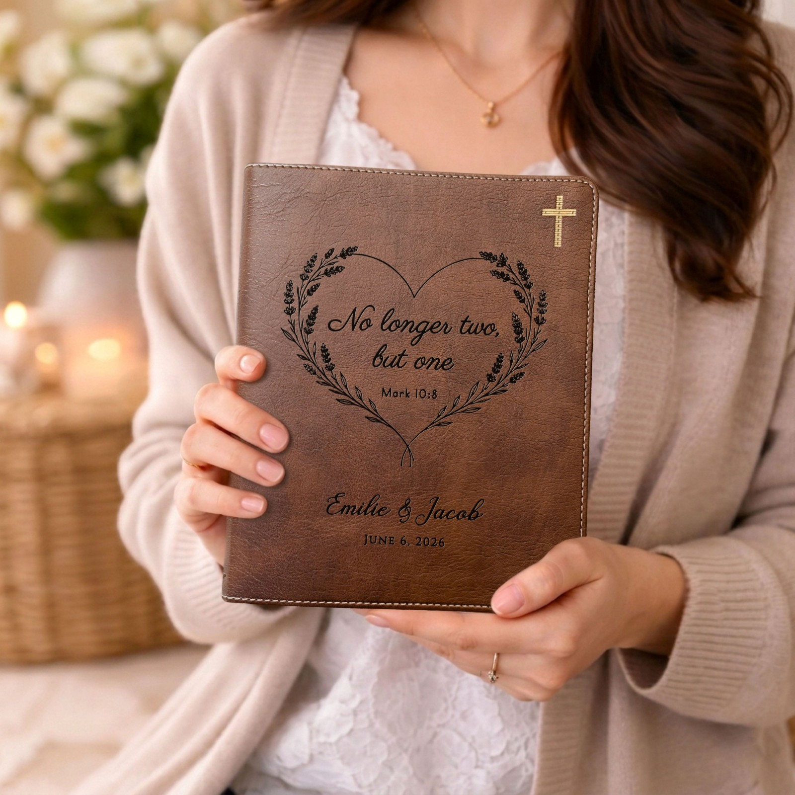 Personalized NIV Family Bible, Wide Margin Red Letter Set, Wedding Gifts