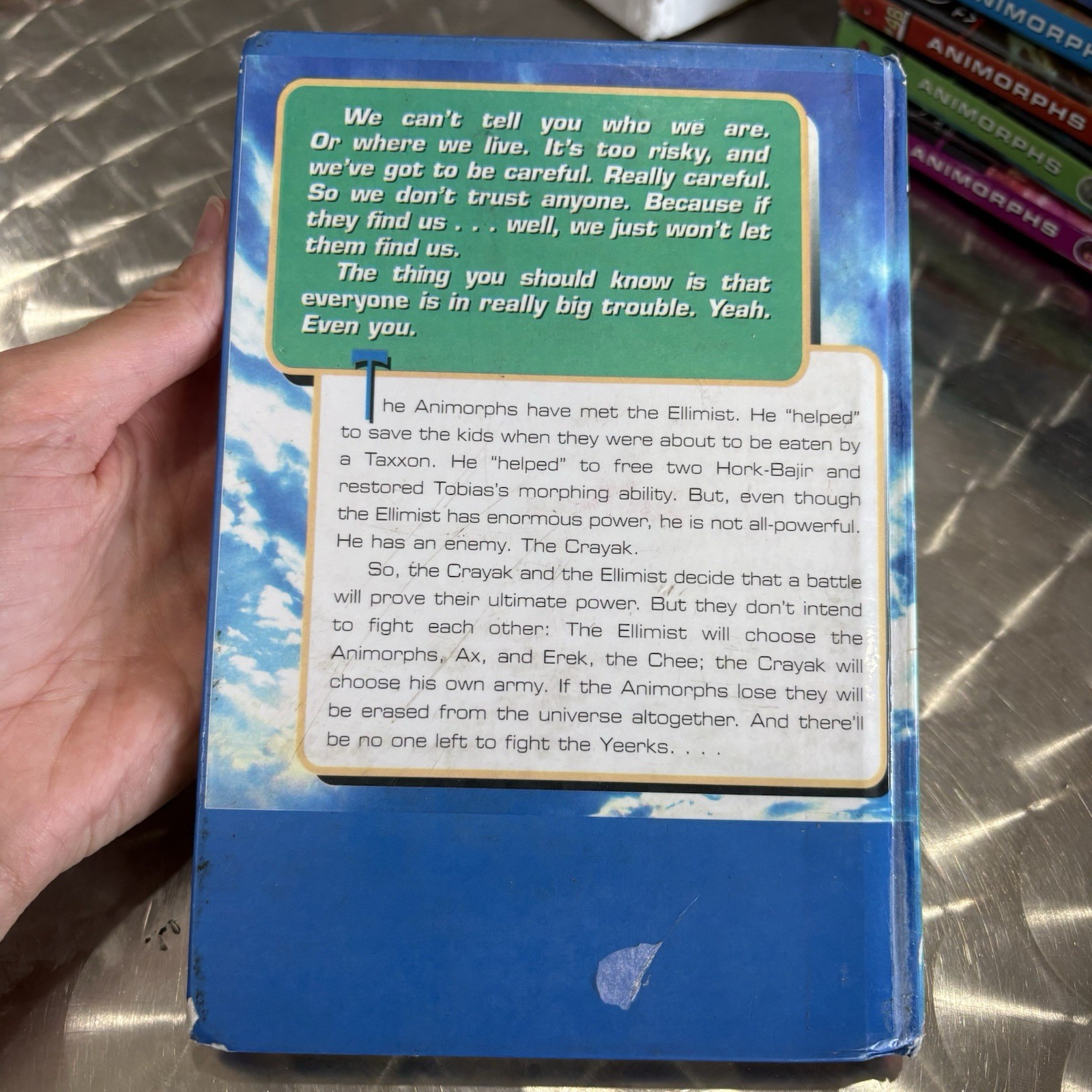 Animorphs Hardcover Book #26 The Attack By K.A. Applegate Scholastic Y2K Tiger