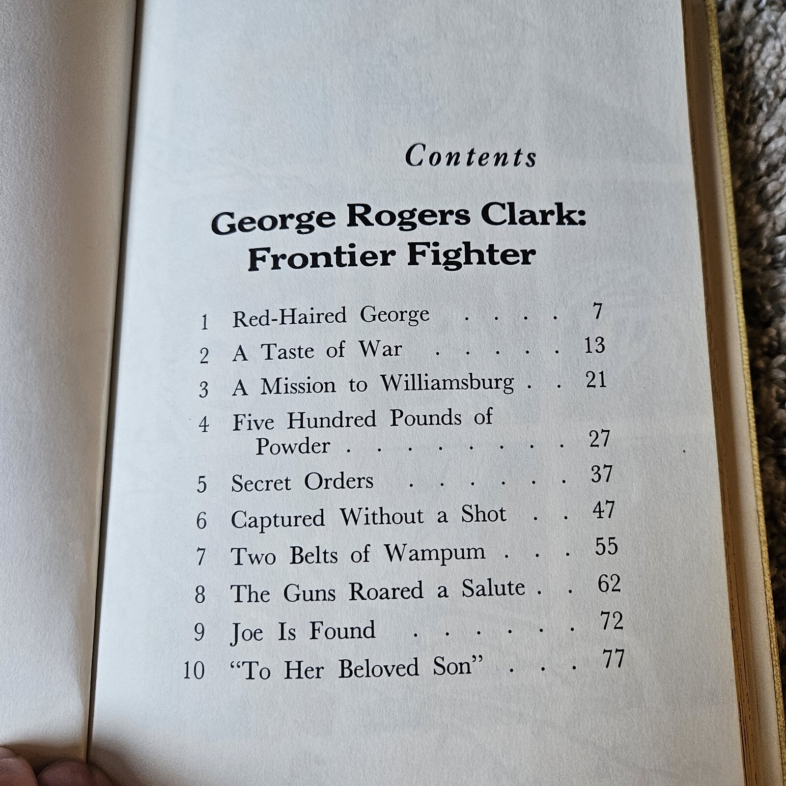 George Rogers Clark By Adele deLeeuw 1967 Hardcover Book Ex Lib