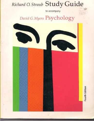 Study Guide to Accompany David G. – Paperback, by Myers David G. – Very Good
