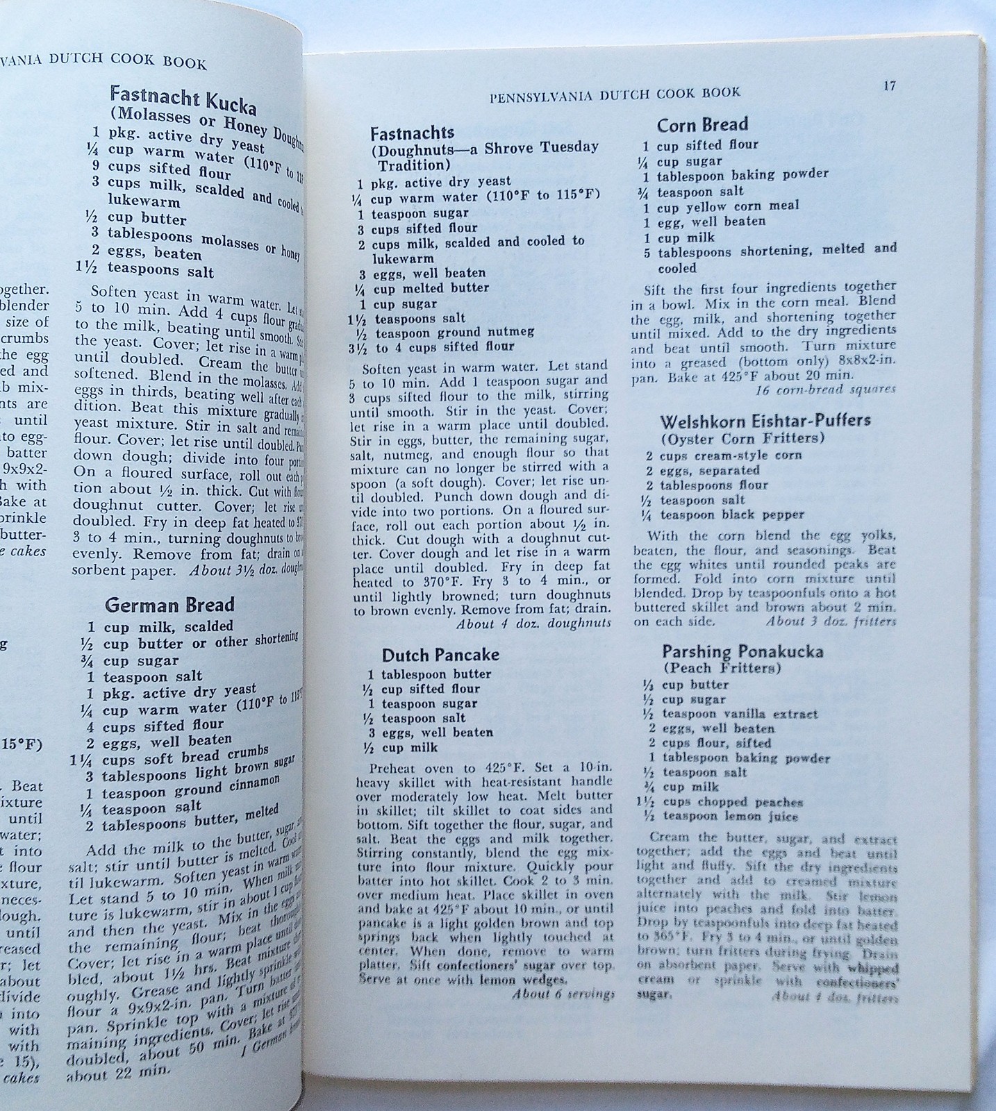 PENNSYLVANIA DUTCH COOKBOOK Culinary Arts Press 1961 Fine Old Recipes 62 pages