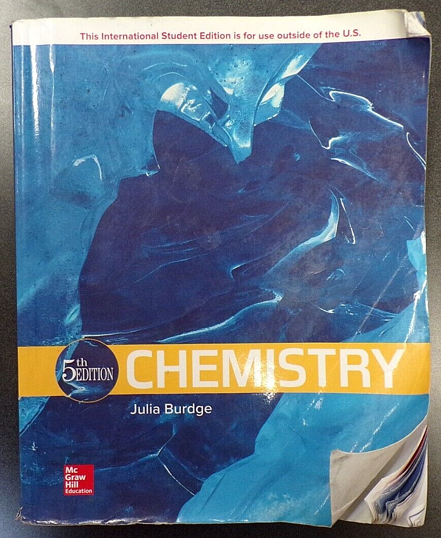 Chemistry 5th Ed. International Student Ed. Same As US Ed. Textbook Burdge