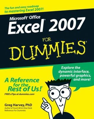 Excel 2007 for Dummies by Harvey, Greg