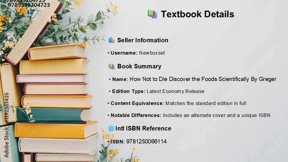 New: How Not to Die Discover the Foods Scientifically By Greger 9781509852505