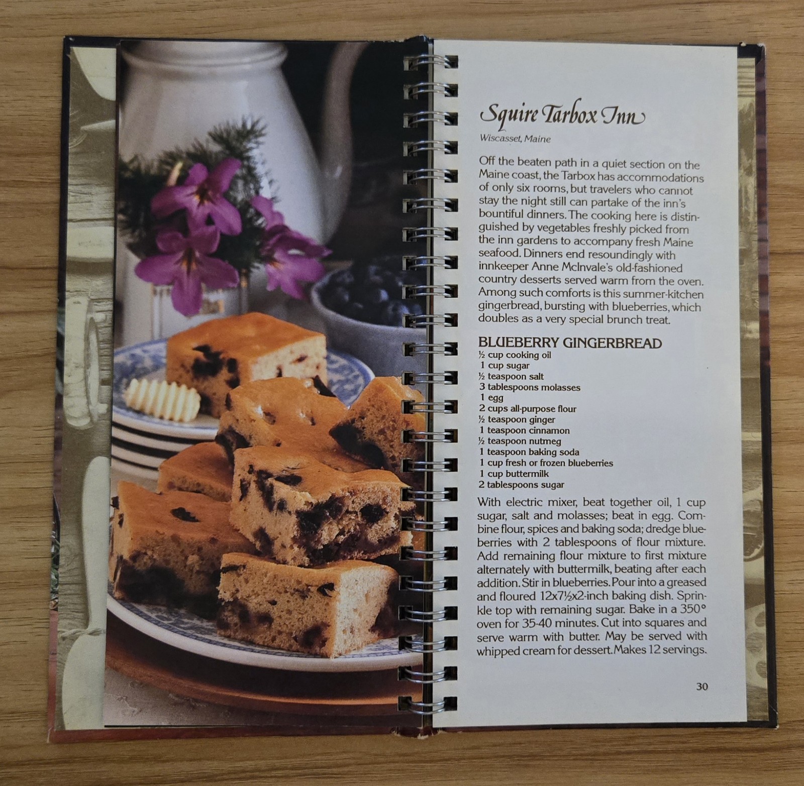 Benson & Hedges Cookbook 1981 Recipes From Great American Inns Spiral Hardcover