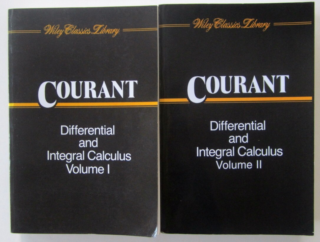 Differential and Integral Calculus Vol 1 & 2 Richard Courant Trade Paperbacks