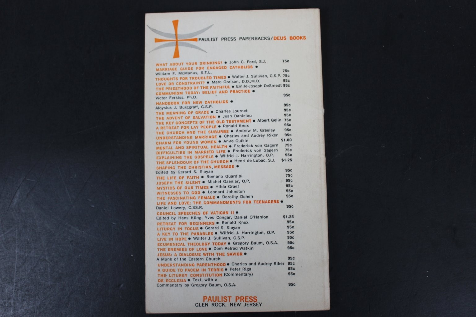 Karl Barth Ecumenical Approach Boniface Willems 1965 Theology Paulist Press PB