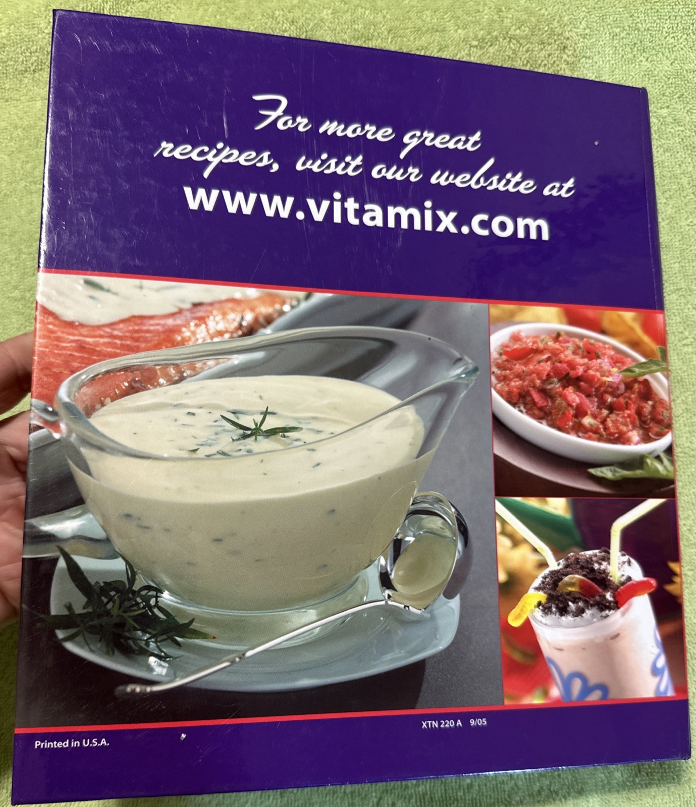 2004 Vita-Mix Whole Food Recipes For Better Living – Ring Bound Book 260 pages