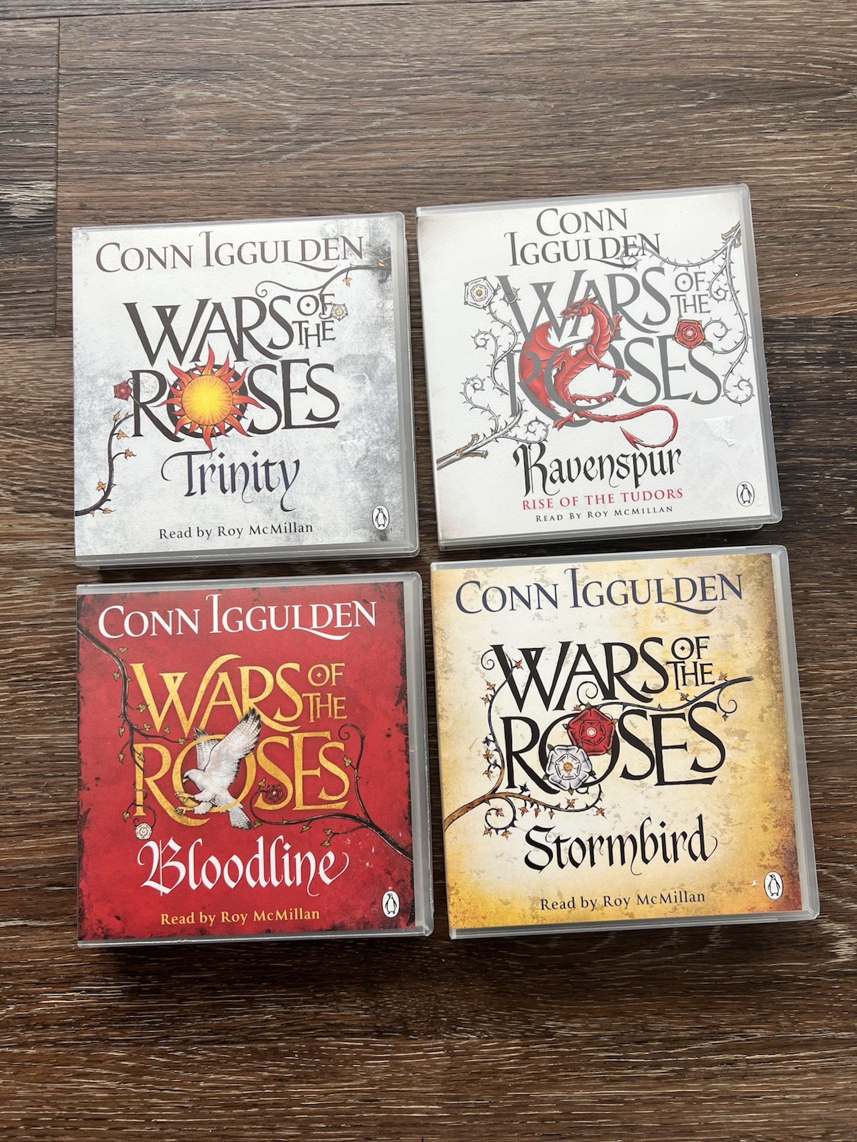 RARE – 4 Complete Audio Book Sets – Wars of The Roses – Conn Iggulden
