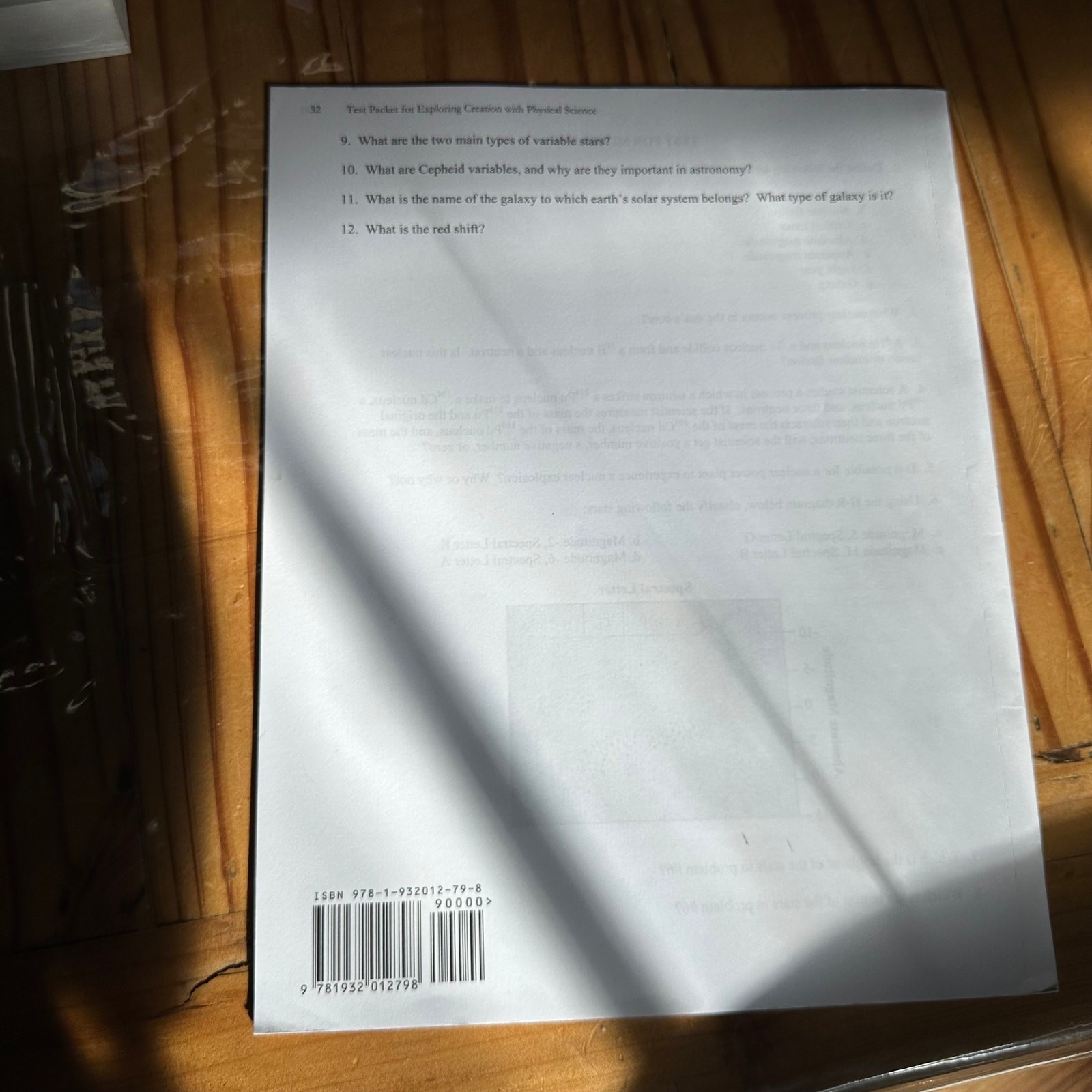Apologia Exploring Creation Physical Science 2nd Ed. Textbook Tests Solutions