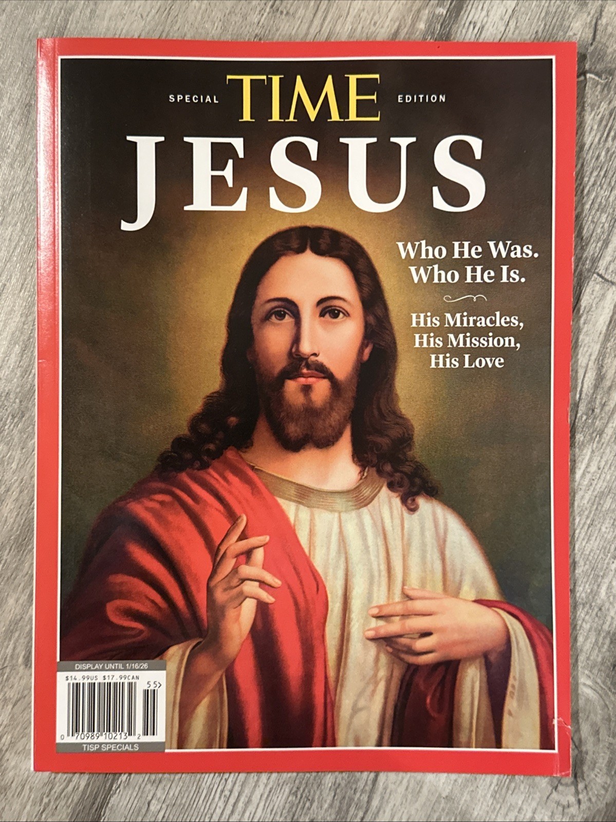 Time Magazine JESUS WHO HE WAS WHO HE IS Until Jan 2026