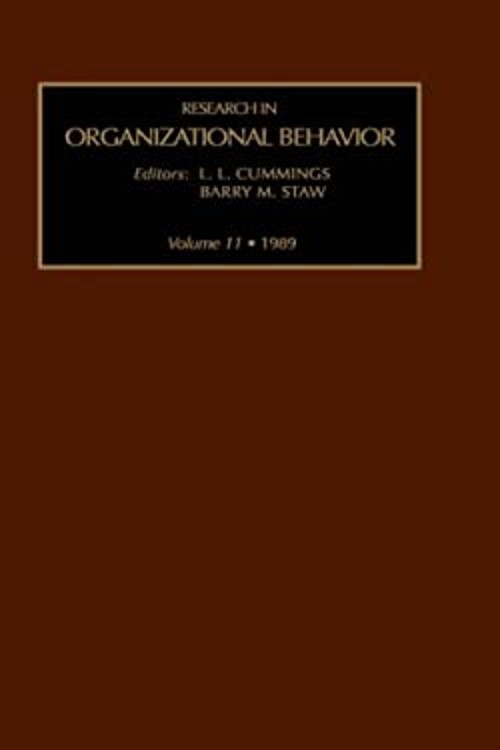 Research in Organizational Behavior Hardcover