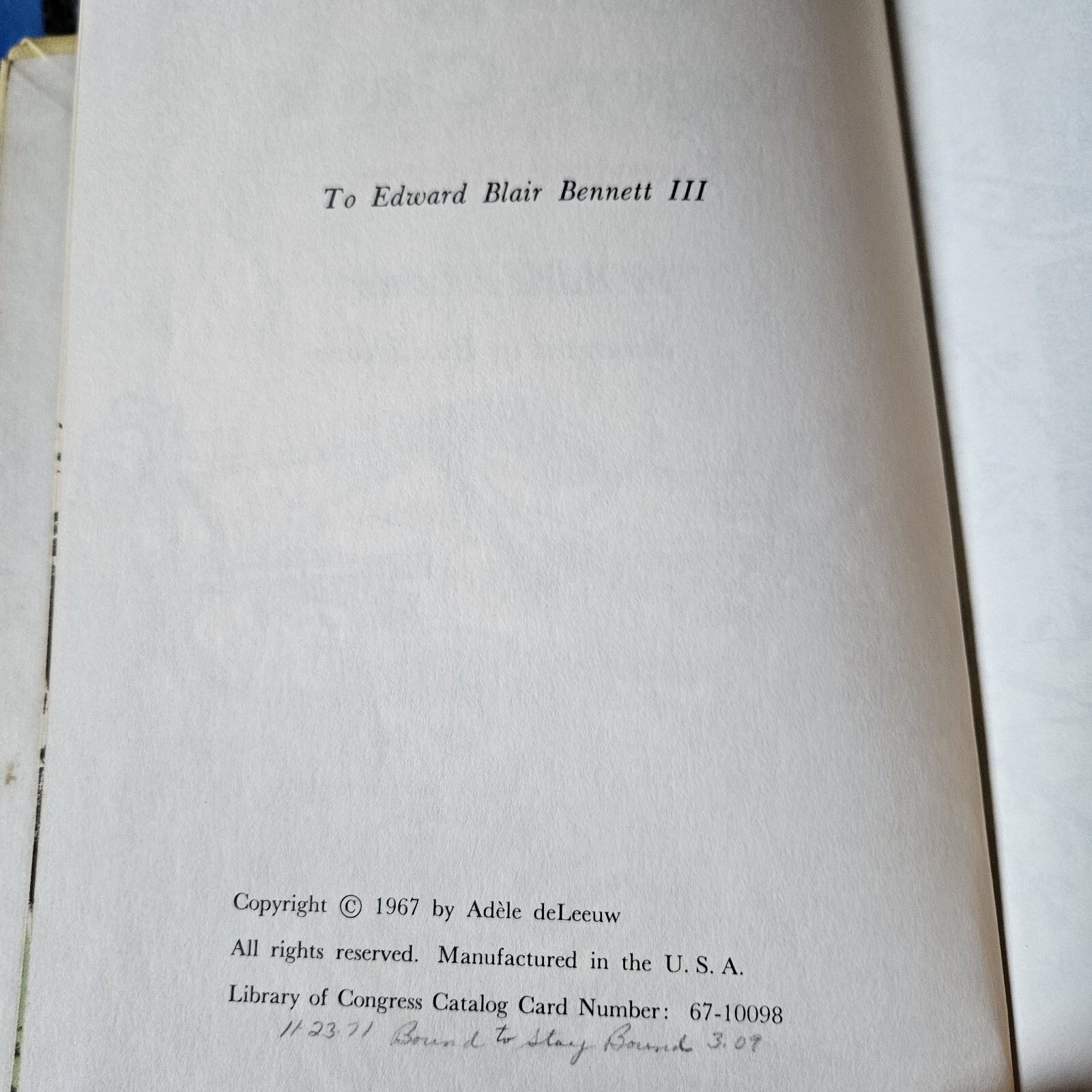 George Rogers Clark By Adele deLeeuw 1967 Hardcover Book Ex Lib