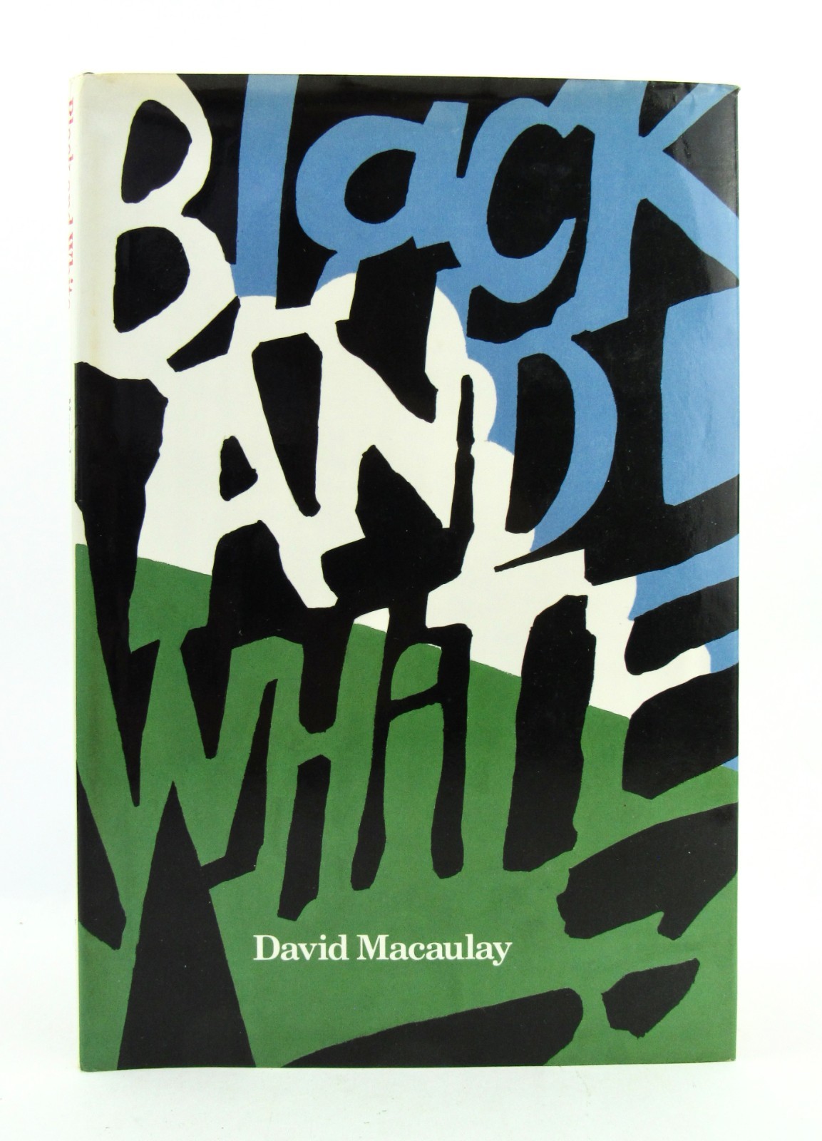 BLACK AND WHITE David Macaulay 1990 Signed w/sketch 1st/1st HBDJ Caldecott EXC