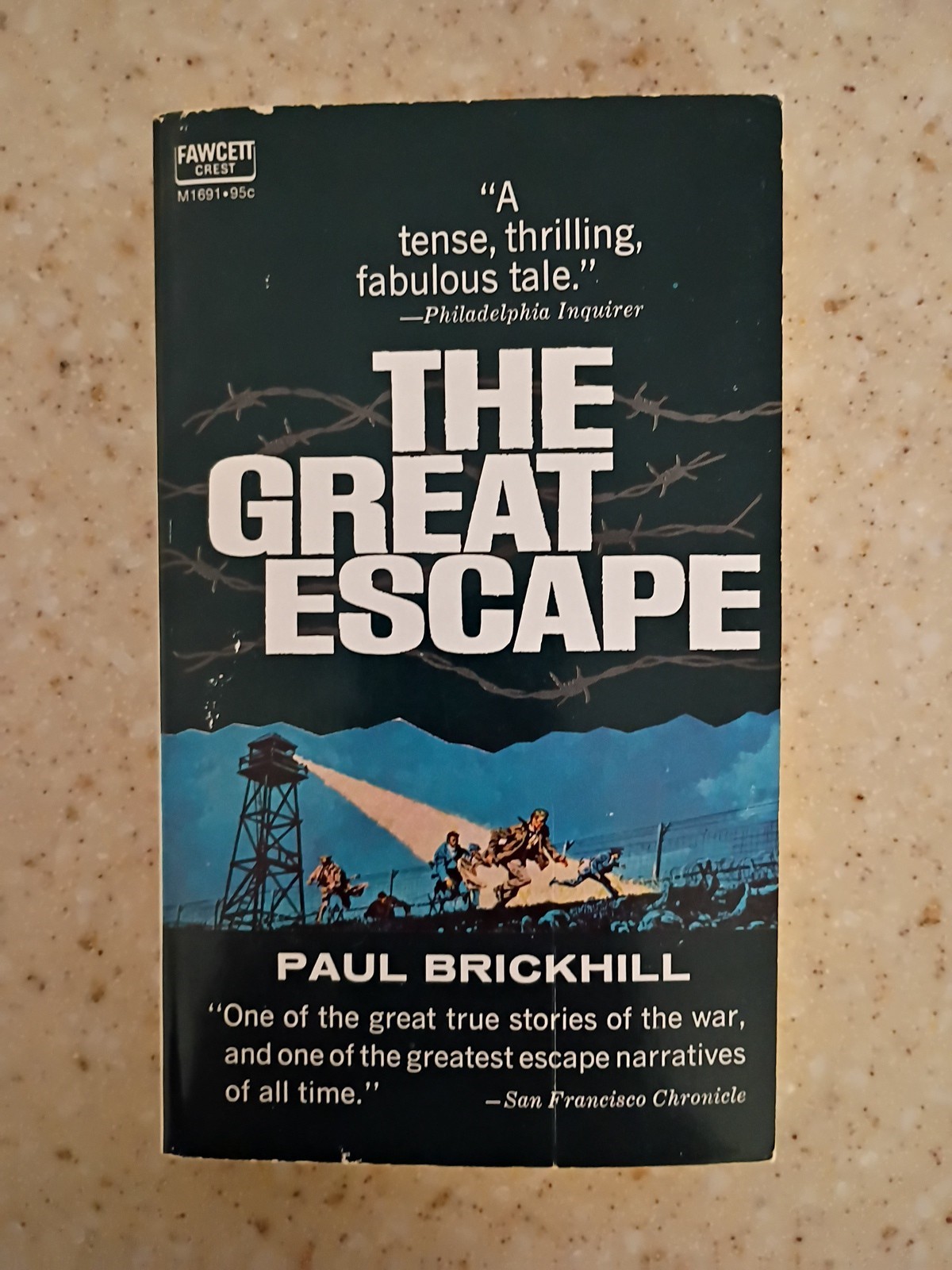 The Great Escape Fawcett Crest Paul Brickhill POW Historical WWII FREE SHIPPING