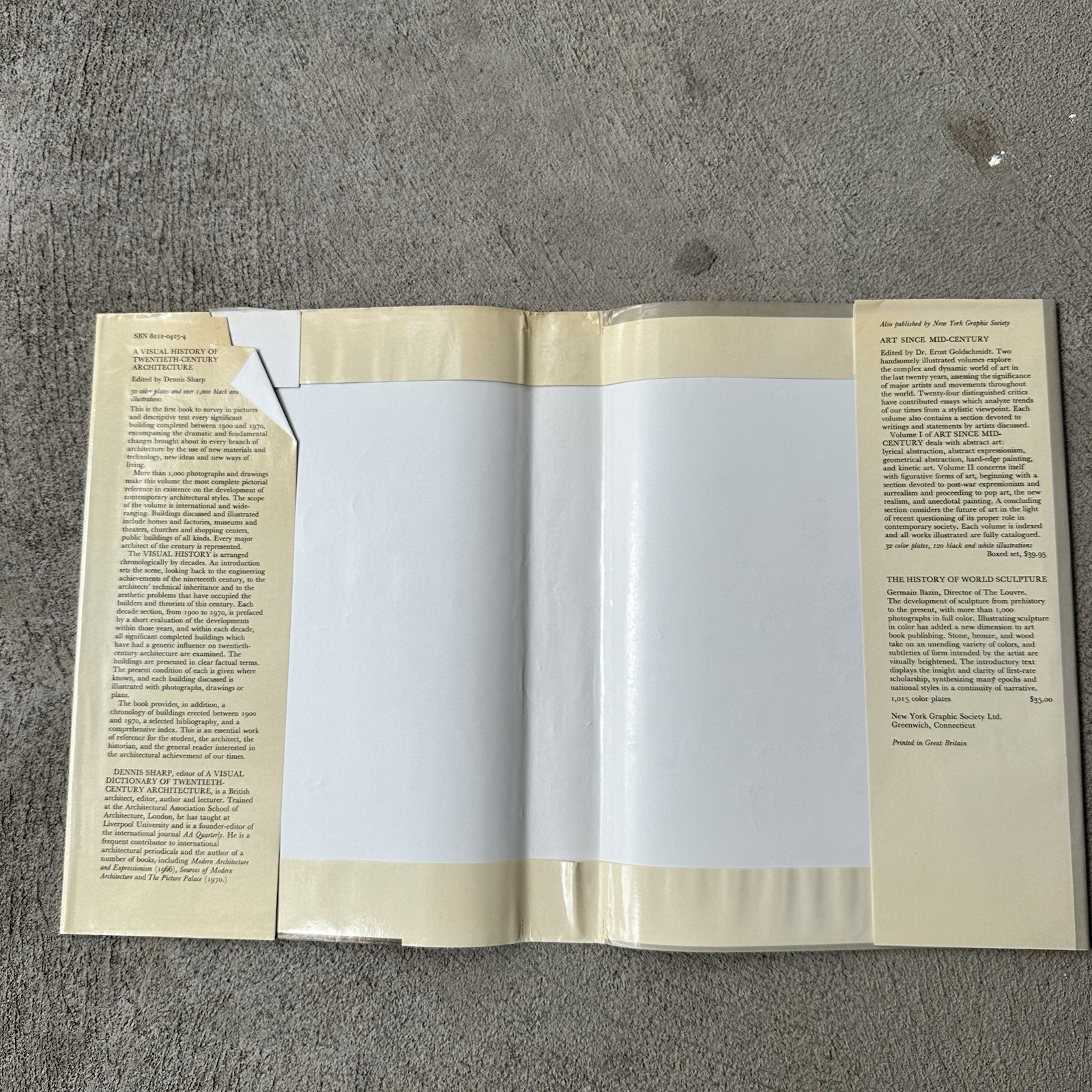 A Visual History of Twentieth Century Architecture by Dennis Sharp 1972 HC