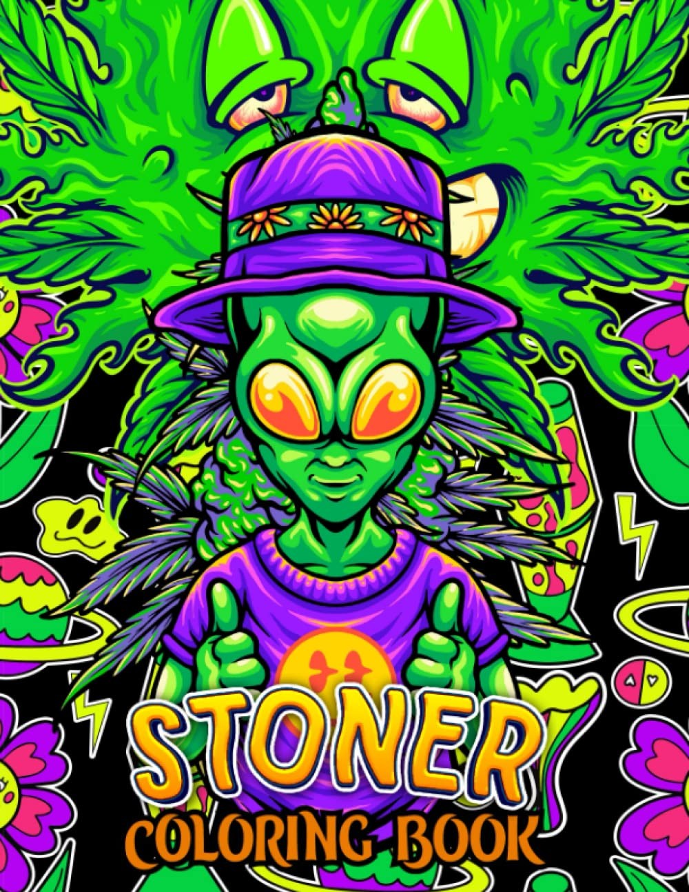 Stoner Coloring Book: 50+ Trippy Psychedelic Pages for Adults, 420…