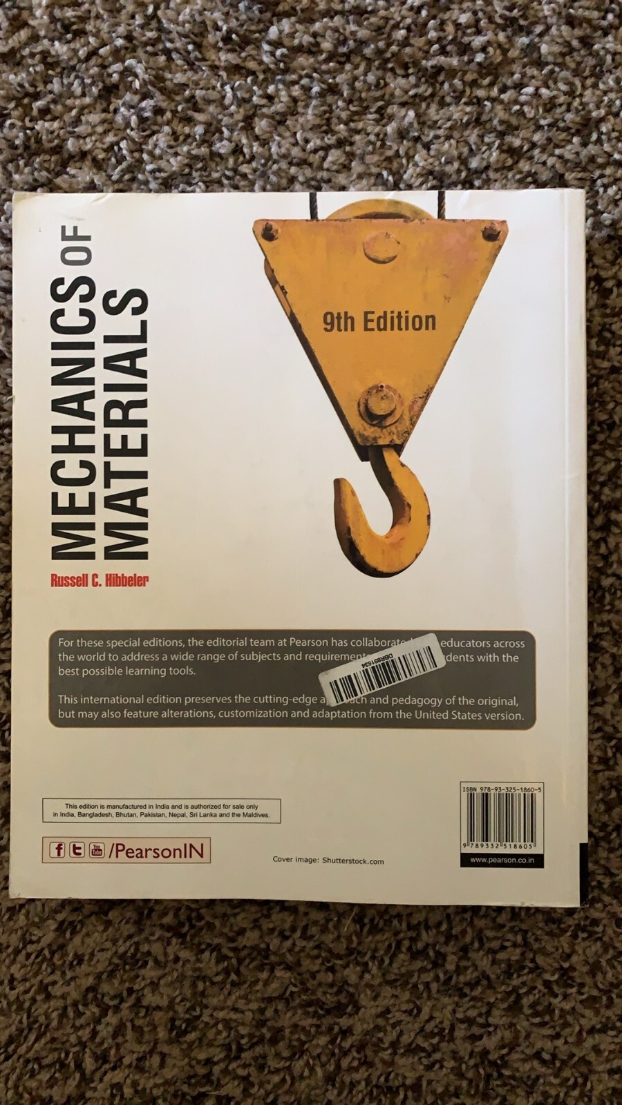 Mechanics of Materials – Paperback, by Russell C. Hibbeler – Good