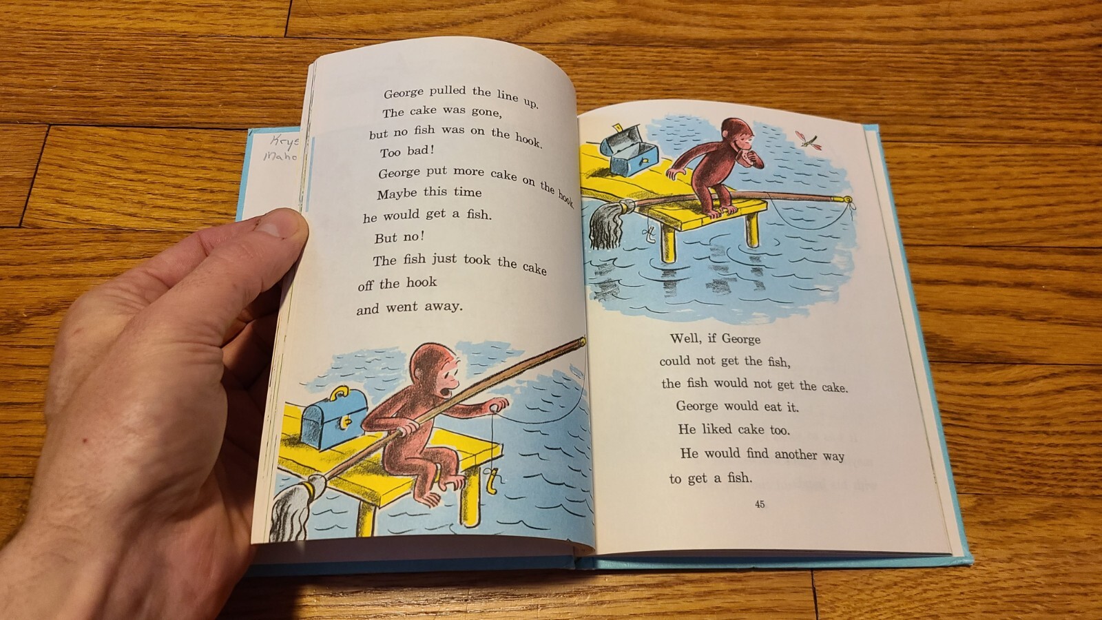 Curious George Flies a Kite Margret Rey H.A. Rey 18th Printing 1958 VERY GOOD+