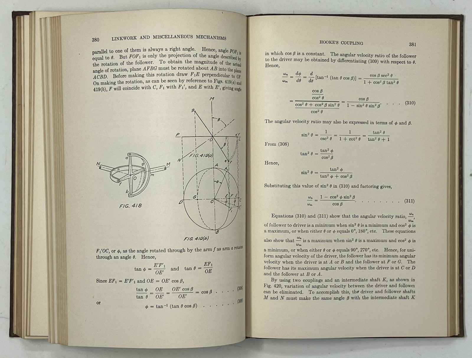 VTG Kinematics of Machinery by C. D. Albert & F. S. Rogers – 1938 HC John Wiley