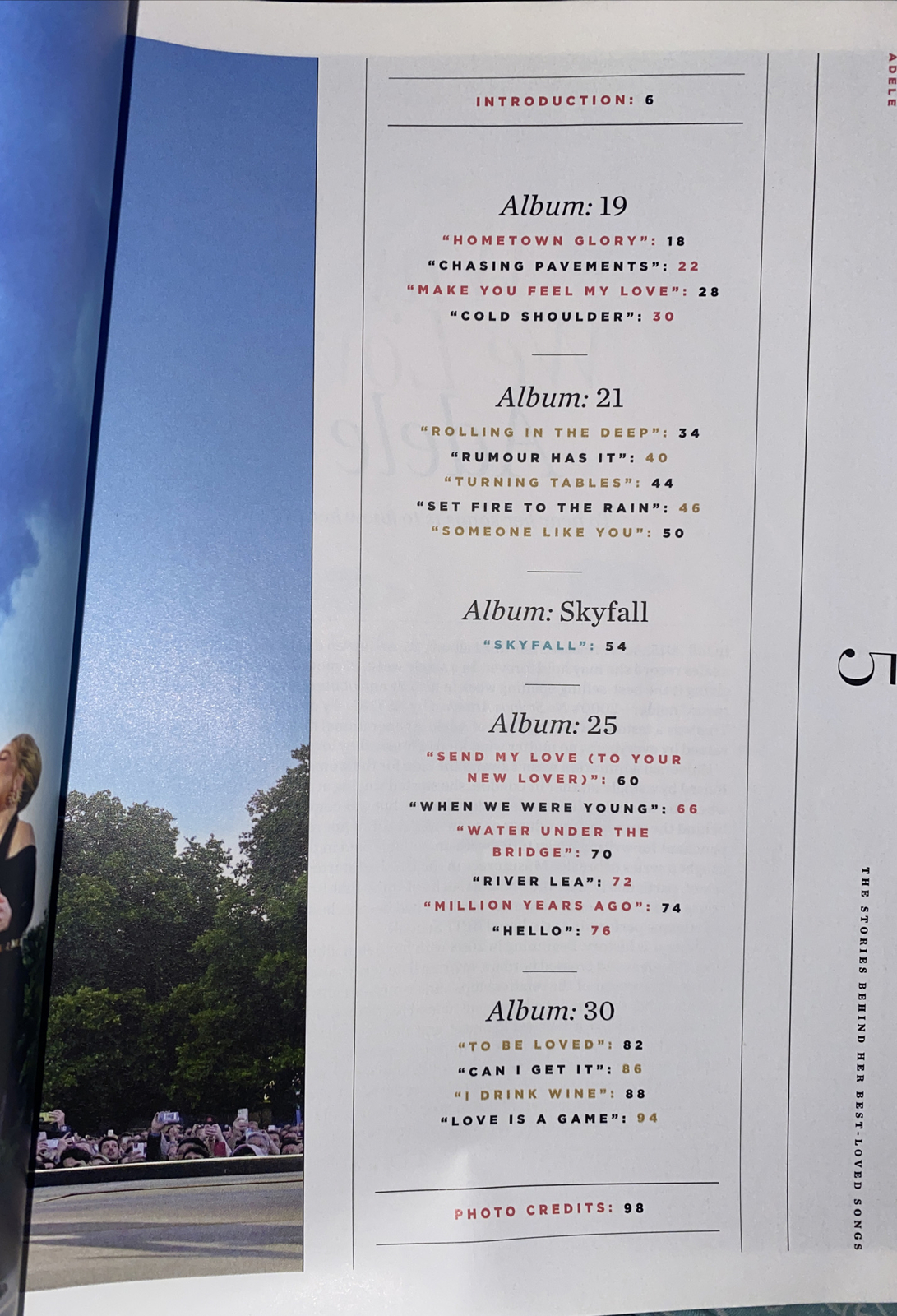 ADELE the stories behind her best loved songs 2023 98 Pages