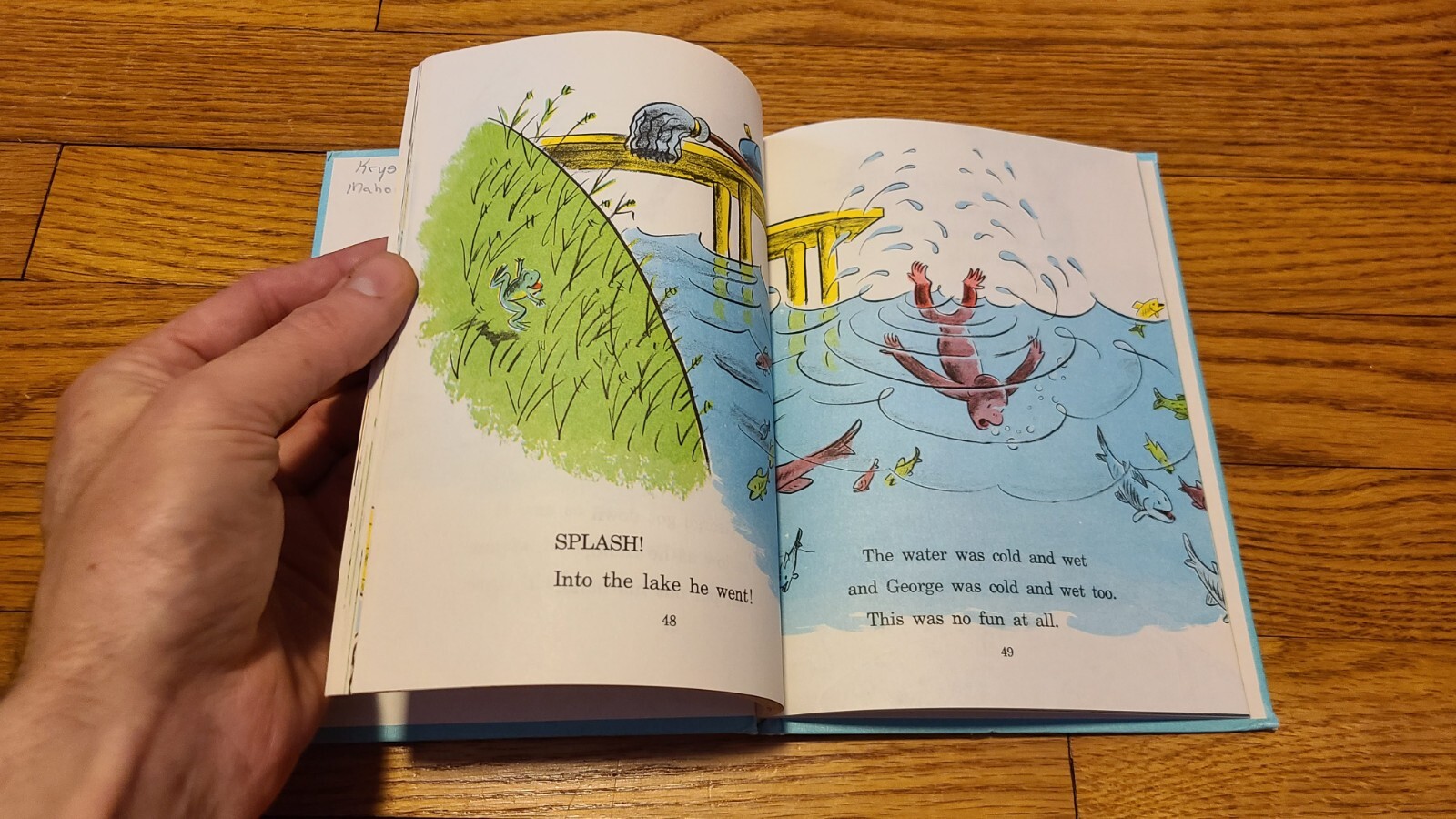 Curious George Flies a Kite Margret Rey H.A. Rey 18th Printing 1958 VERY GOOD+