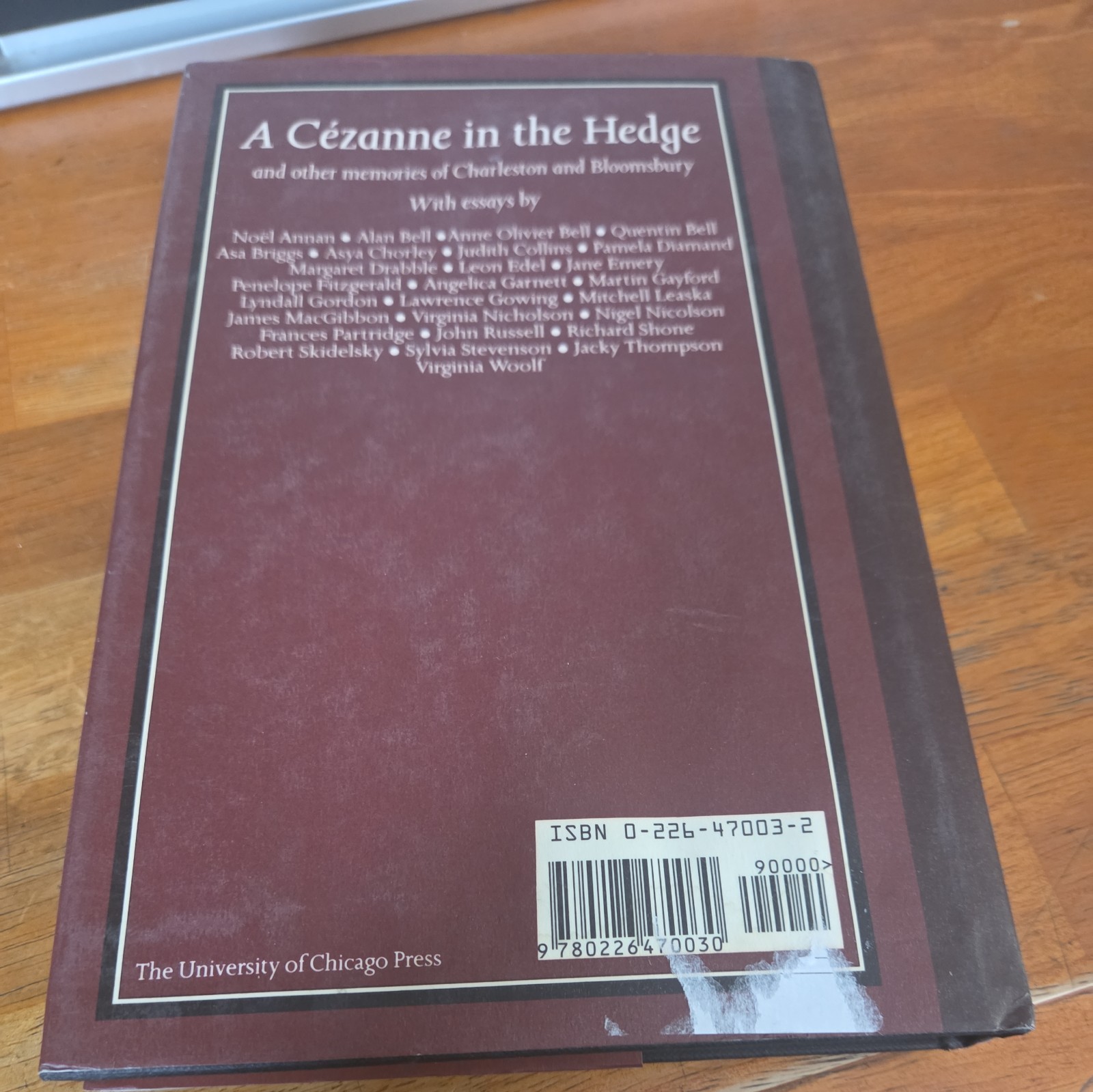 Cezanne in the Hedge and Other Memories of Charleston and Bloomsbury by Hugh Lee