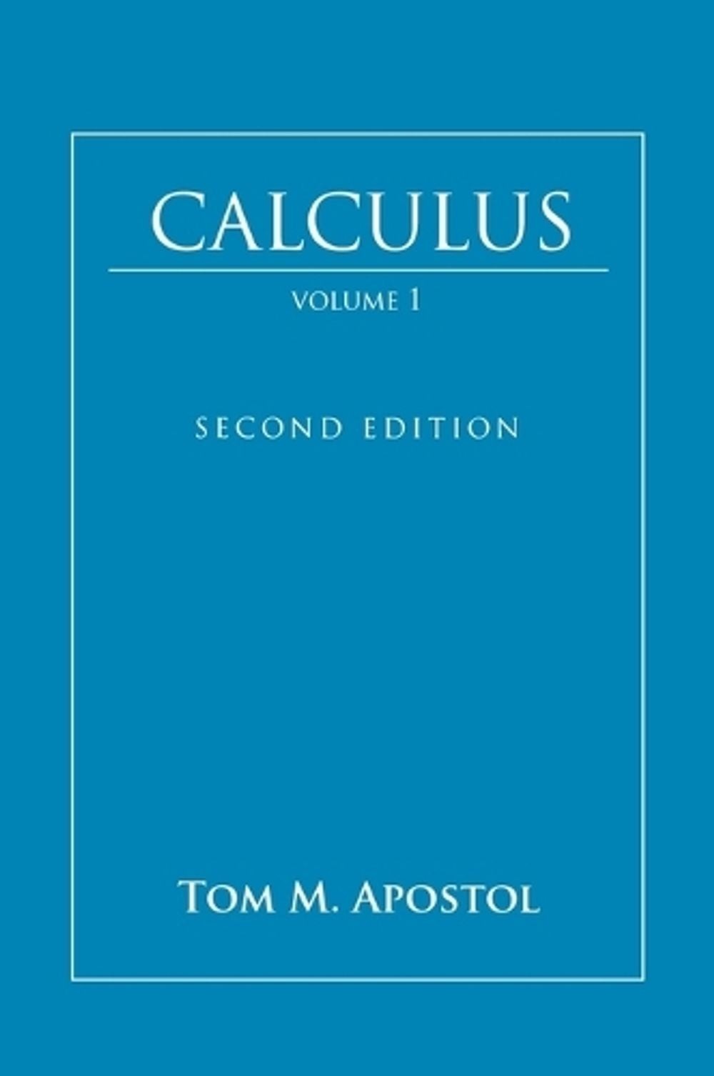 Calculus, Volume 1 by Tom M. Apostol (English) Hardcover Book