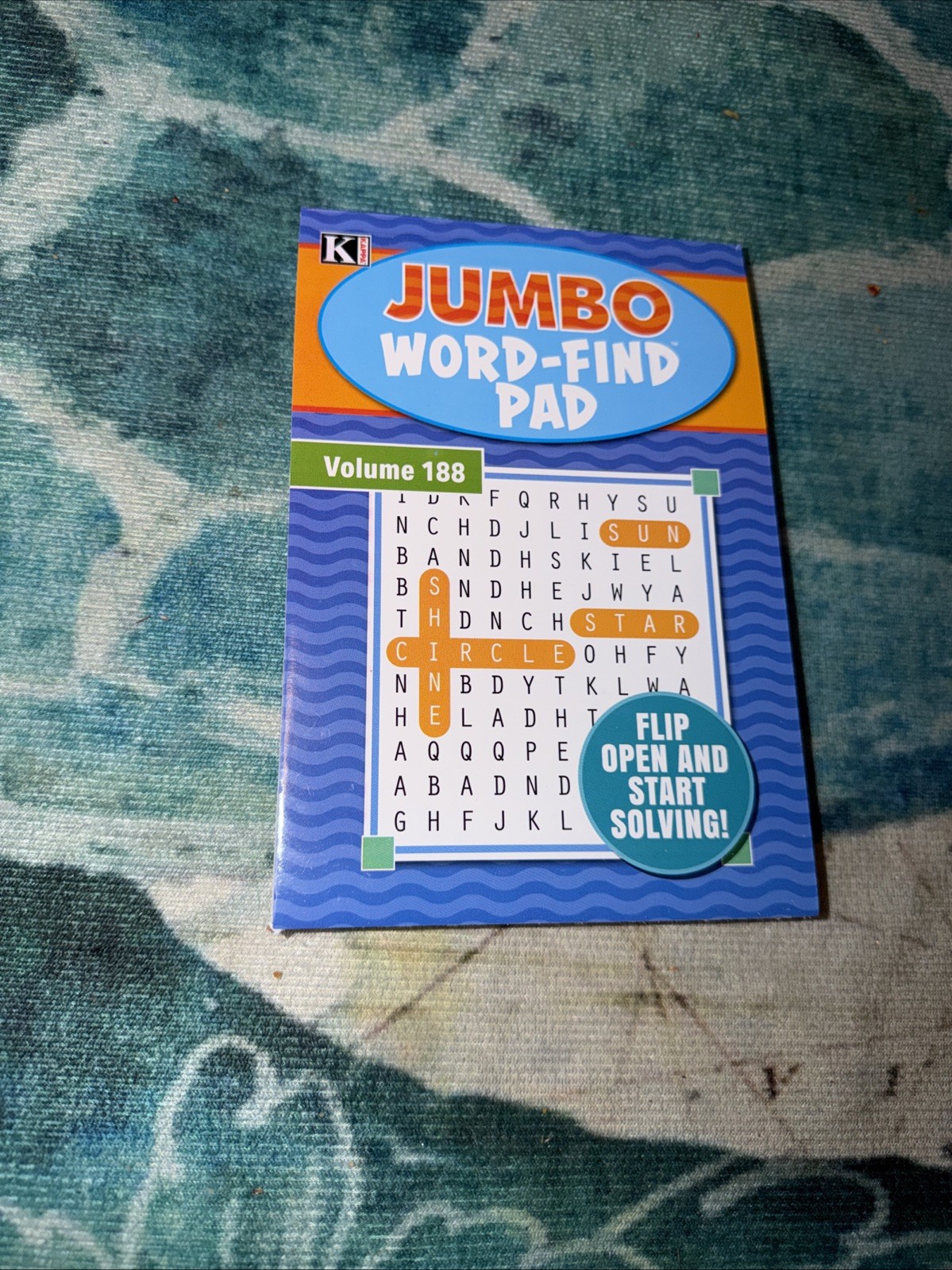 Kappa Jumbo Word Finds 73 Word Puzzles In Books Flip Open Volume # 188 New