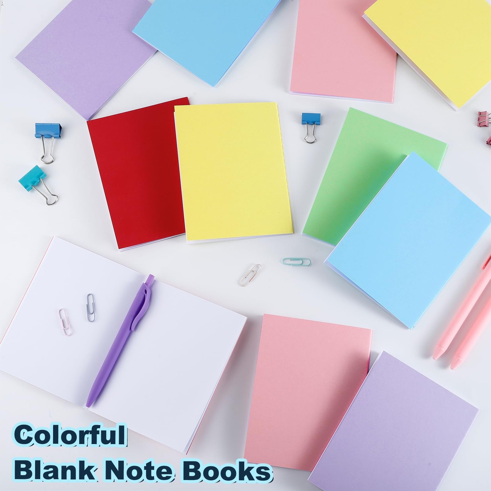 24 Pack Mini Notebooks Bulk, 4.2 x 5.5 Inch Colorful Blank Notebooks, Pocket …