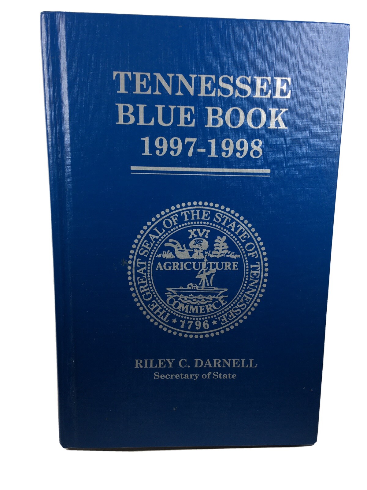 Tennessee Blue Book 1997 – 1998 Autographed George Fraley 612 Pages Hardcover